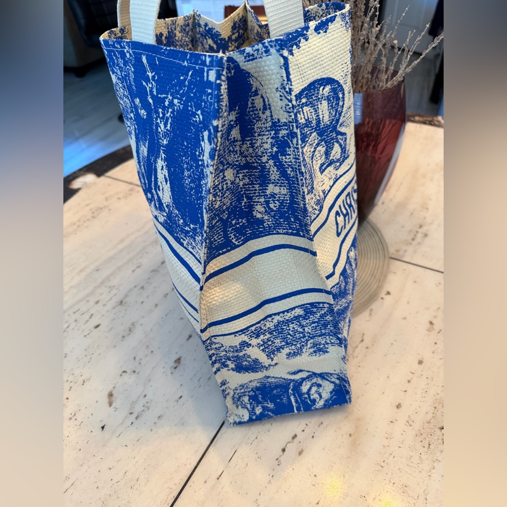 NWOT Dior Blue and White Christian Dior Canvas Tote - Picture 5 of 15